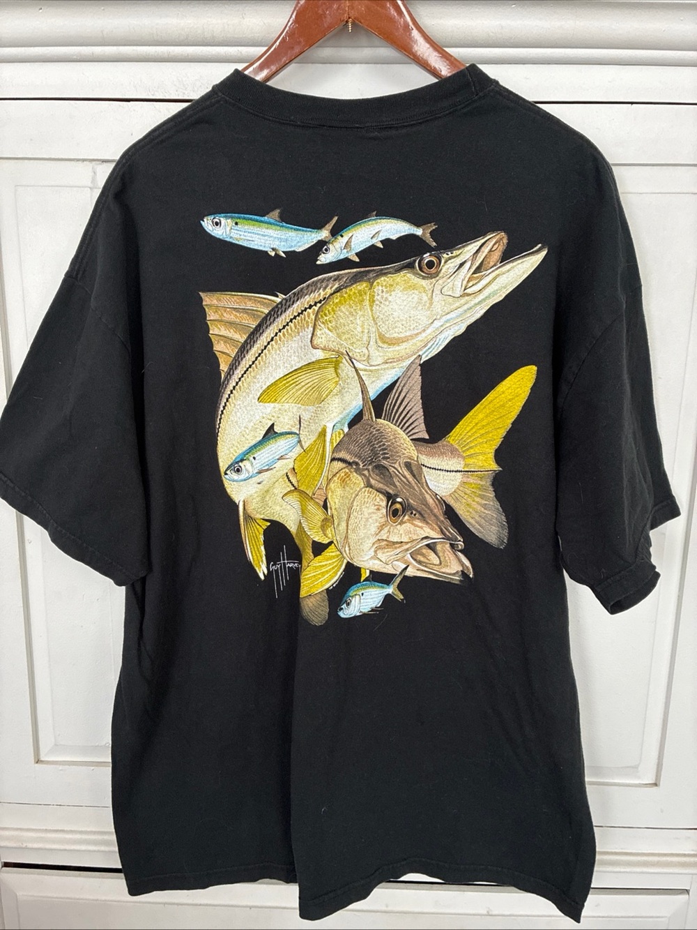 Guy Harvey Fishing Graphic T-Shirt  XXL